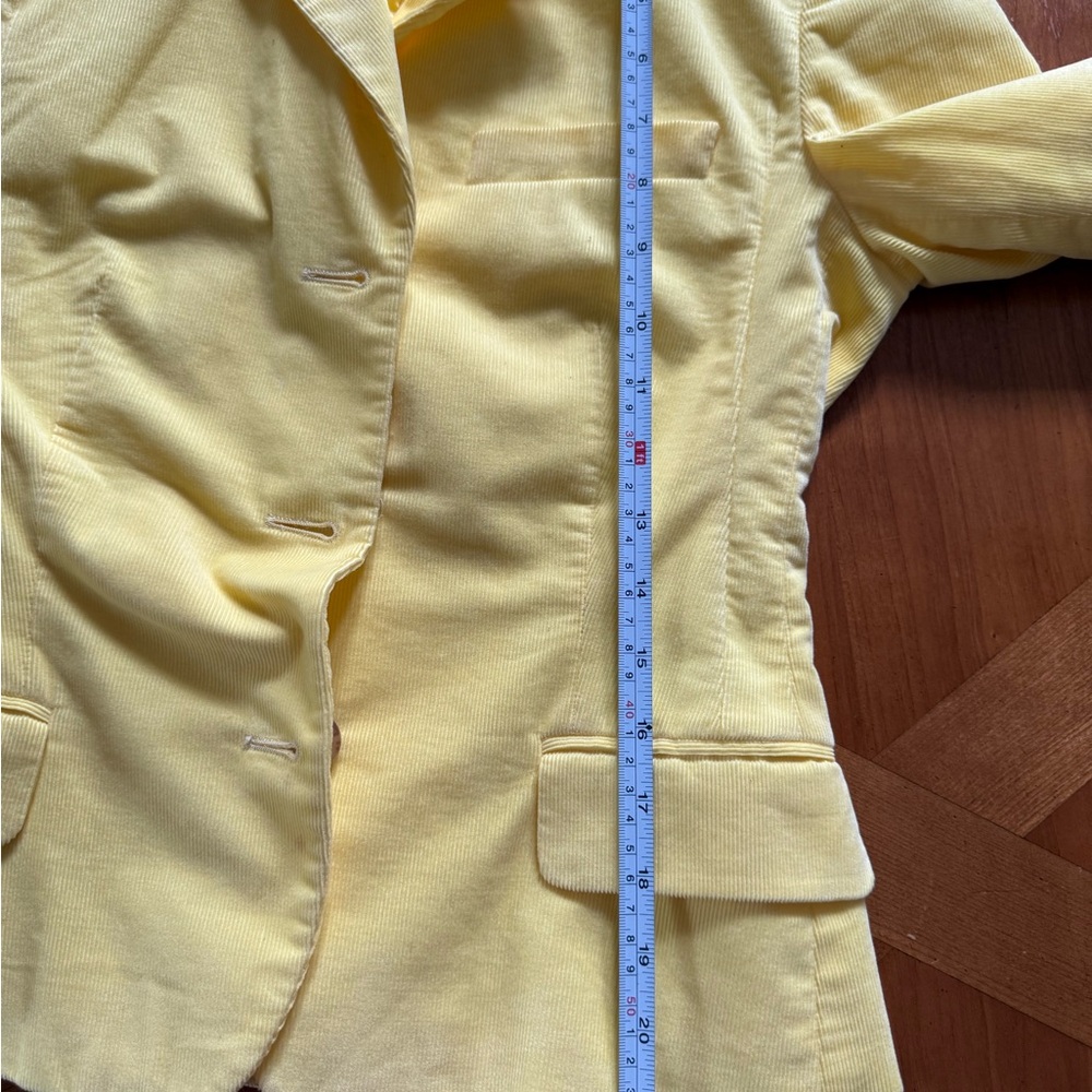 Ralph Lauren Bright Yellow 100% cotton, made in Italy Blazer - Picture 11 of 12